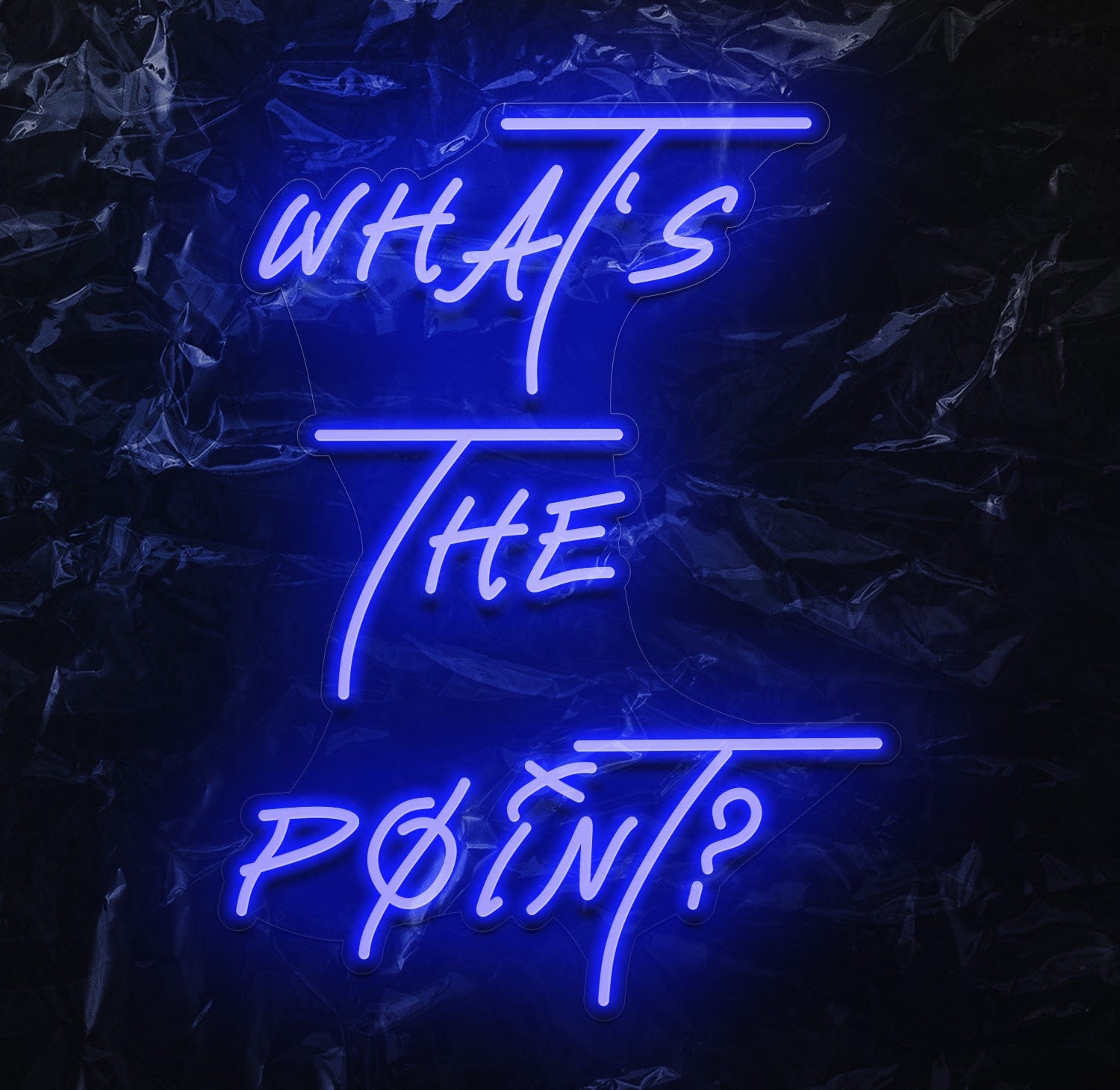 " Whats The Point ? - LED Neonschild - NEONEVERGLOW