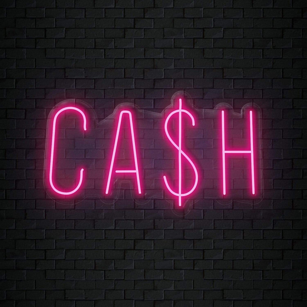 "Cash Cas$H" Neon Sign Schriftzug - NEONEVERGLOW