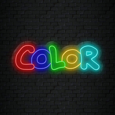 "Color" Neonschild Sign Schriftzug - NEONEVERGLOW