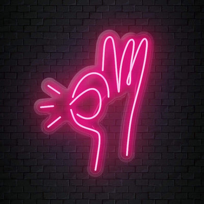 " Hand " Neonschild Sign Schriftzug - NEONEVERGLOW