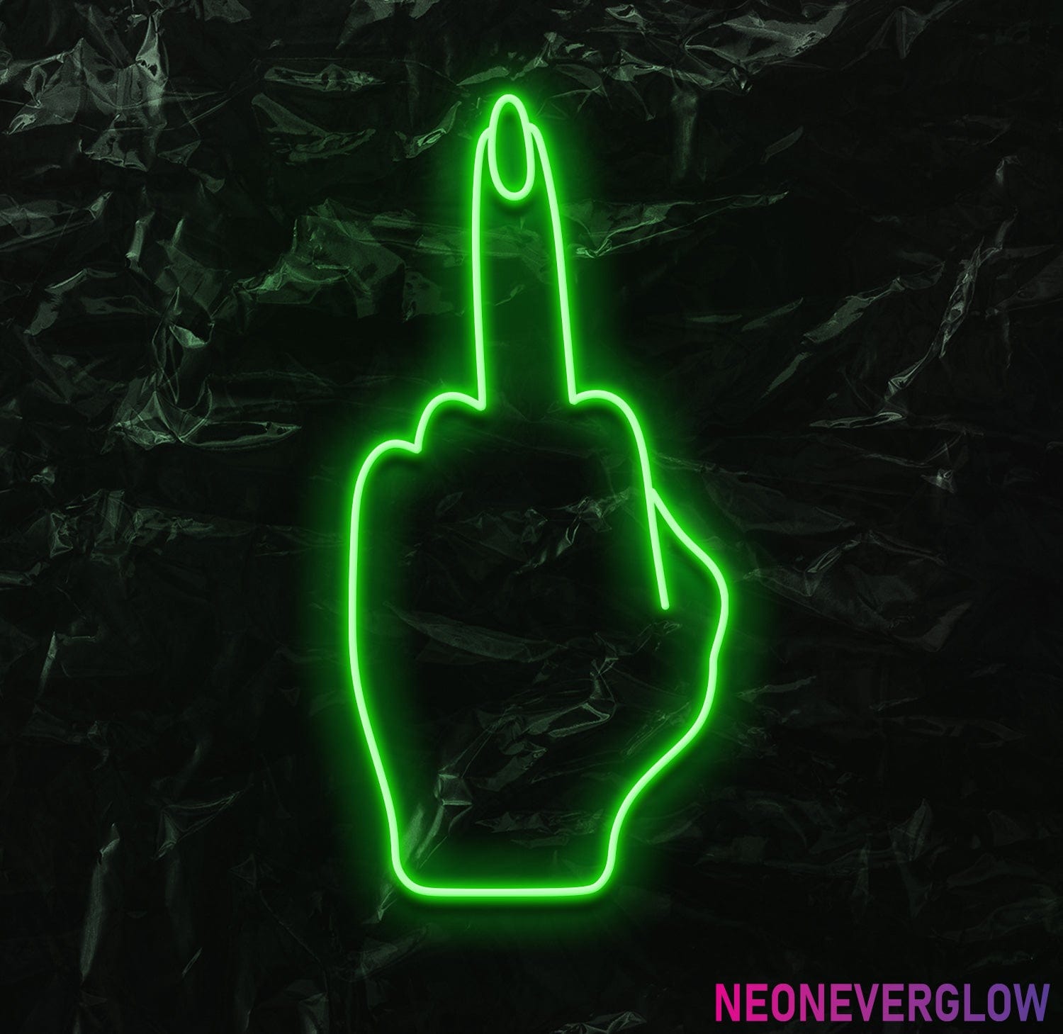 " Woman Finger" LED Neonschild - NEONEVERGLOW