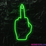 " Woman Finger" LED Neonschild - NEONEVERGLOW