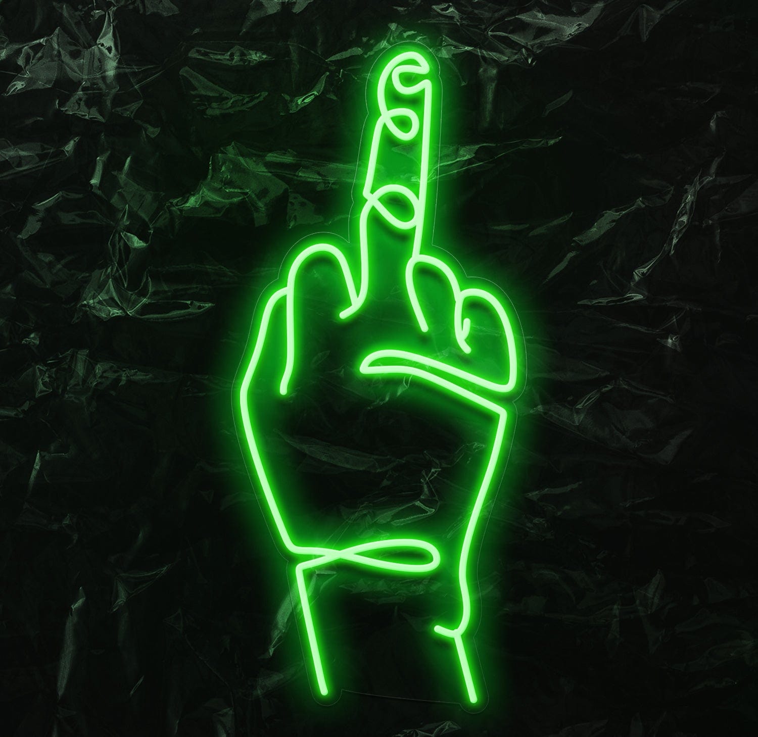 " Finger" LED Neonschild - NEONEVERGLOW