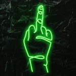 " Finger" LED Neonschild - NEONEVERGLOW