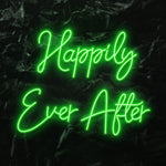 " Happily Ever After" LED Neon Schriftzug - NEONEVERGLOW