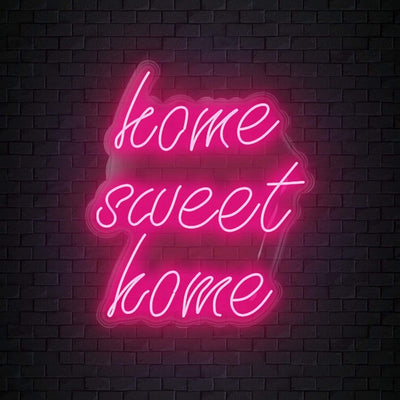 "Home Sweet Home" Neon Sign Schriftzug - NEONEVERGLOW