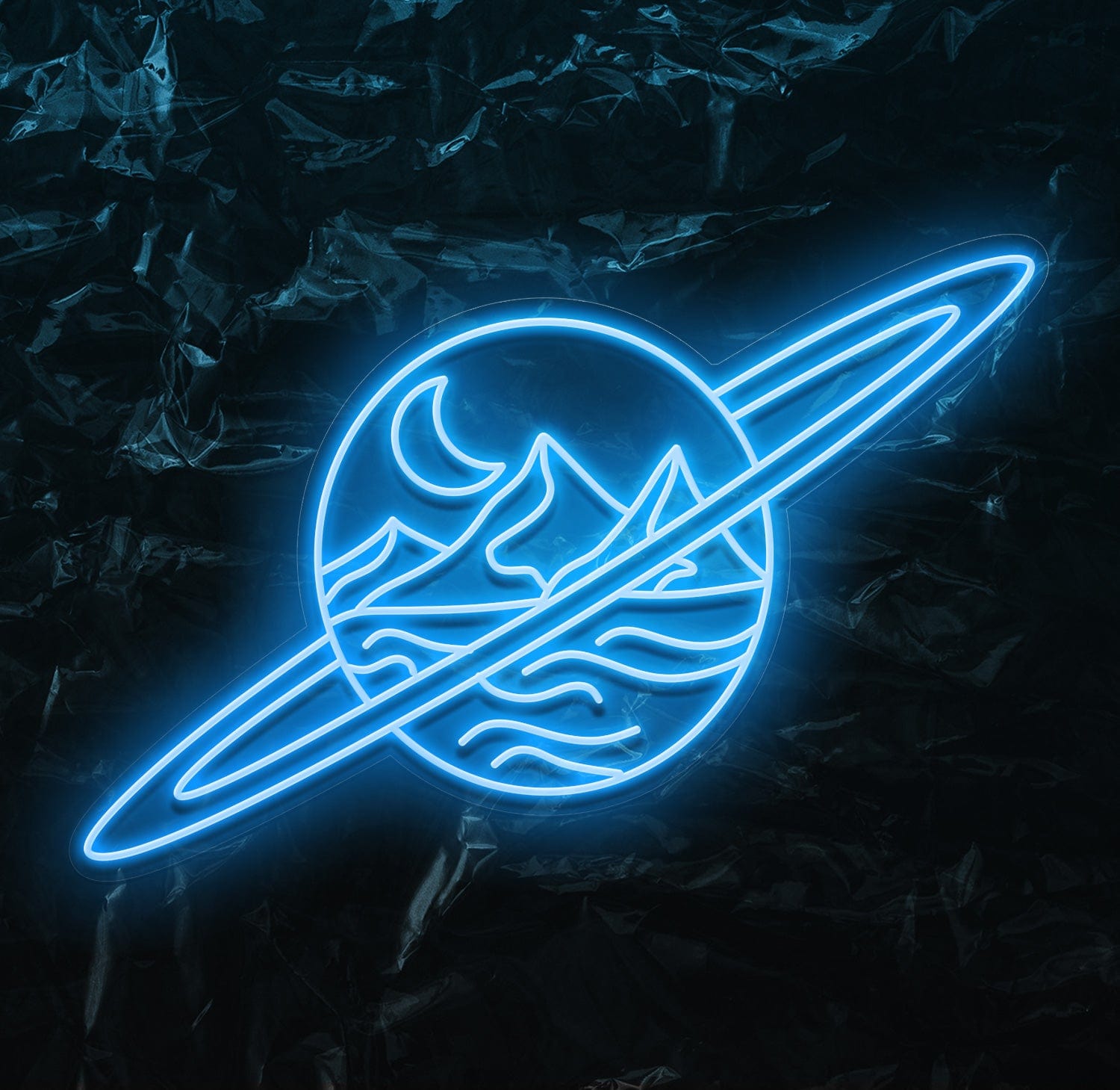 " Welt" LED Neonschild - NEONEVERGLOW
