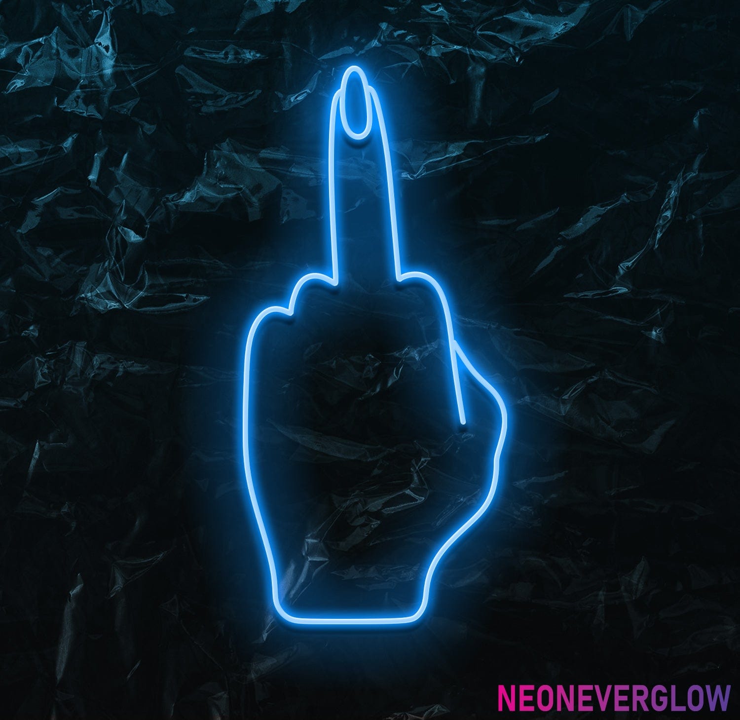 " Woman Finger" LED Neonschild - NEONEVERGLOW