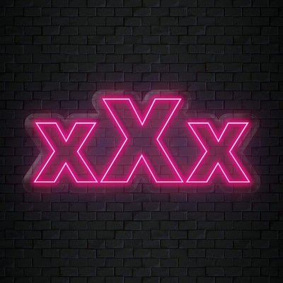 "xXx" Neonschild Sign Schriftzug - NEONEVERGLOW
