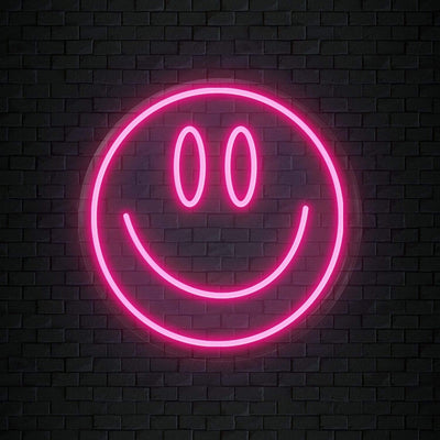 "Smile Lächeln" Neonschild Sign Schriftzug - NEONEVERGLOW