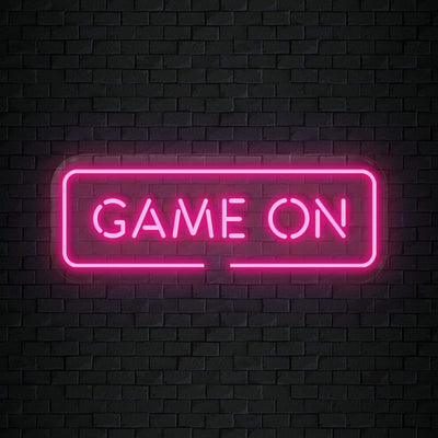 "Game On" Neonschild Sign Schriftzug - NEONEVERGLOW