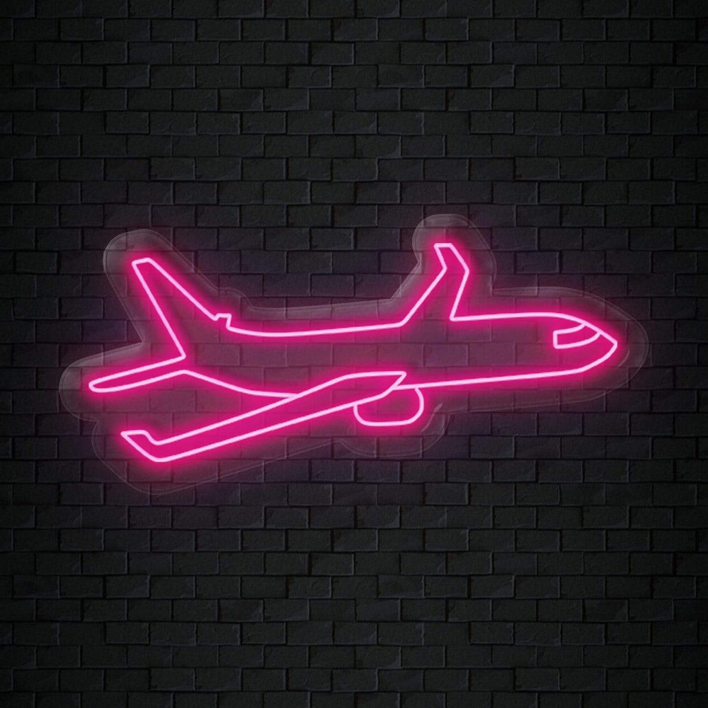 "Flugzeug" Neonschild Sign - NEONEVERGLOW