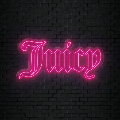 " Juicy" Neonschild Sign Schriftzug - NEONEVERGLOW