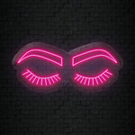 "Lashes" LED Neonschild Sign - NEONEVERGLOW