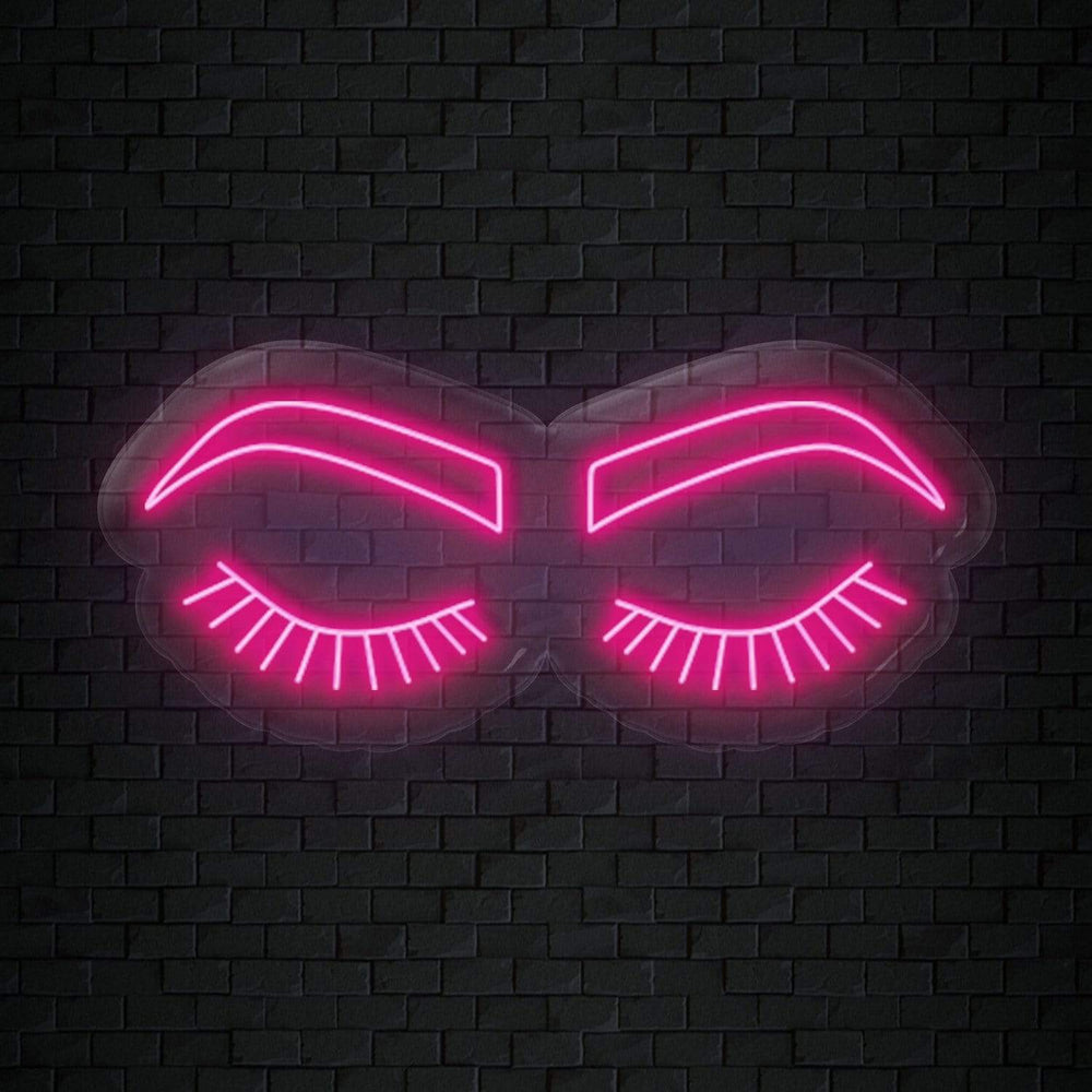 "Lashes" Neonschild Sign - NEONEVERGLOW