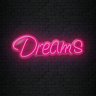 "Dreams" Neon Sign Schriftzug - NEONEVERGLOW