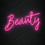 "Beauty" LED Neon Sign Schriftzug - NEONEVERGLOW