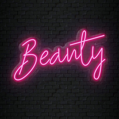 "Beauty" Neon Sign Schriftzug - NEONEVERGLOW