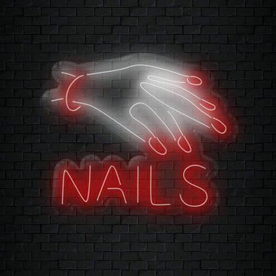 "Nails Beauty " Neonschild Sign Schriftzug - NEONEVERGLOW