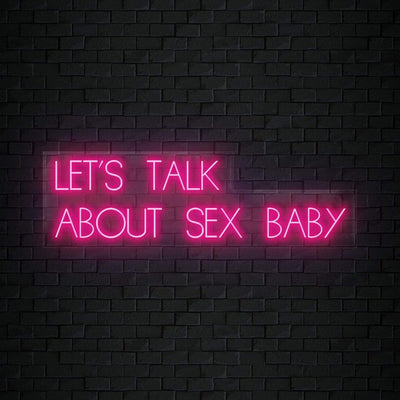 "Let´s Talk" Neon Sign Schriftzug - NEONEVERGLOW