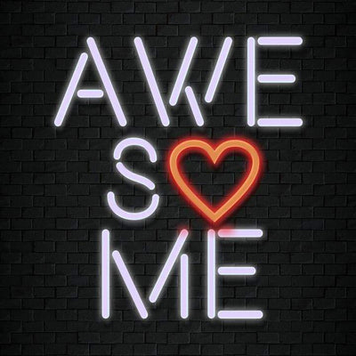 " Awesome " Neonschild Schriftzug Sign - NEONEVERGLOW
