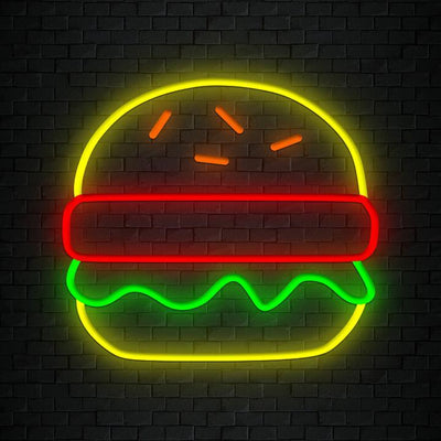 "Burger" Neonschild Sign Schriftzug - NEONEVERGLOW
