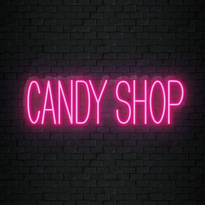 "Candy Shop" Neon Sign Schriftzug - NEONEVERGLOW
