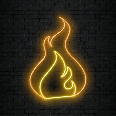 " Flammen" Neonschild Sign Schriftzug - NEONEVERGLOW
