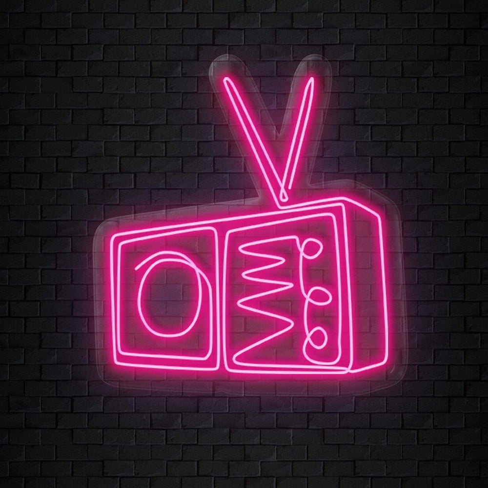 "TV Radio" Neonschild Sign - NEONEVERGLOW