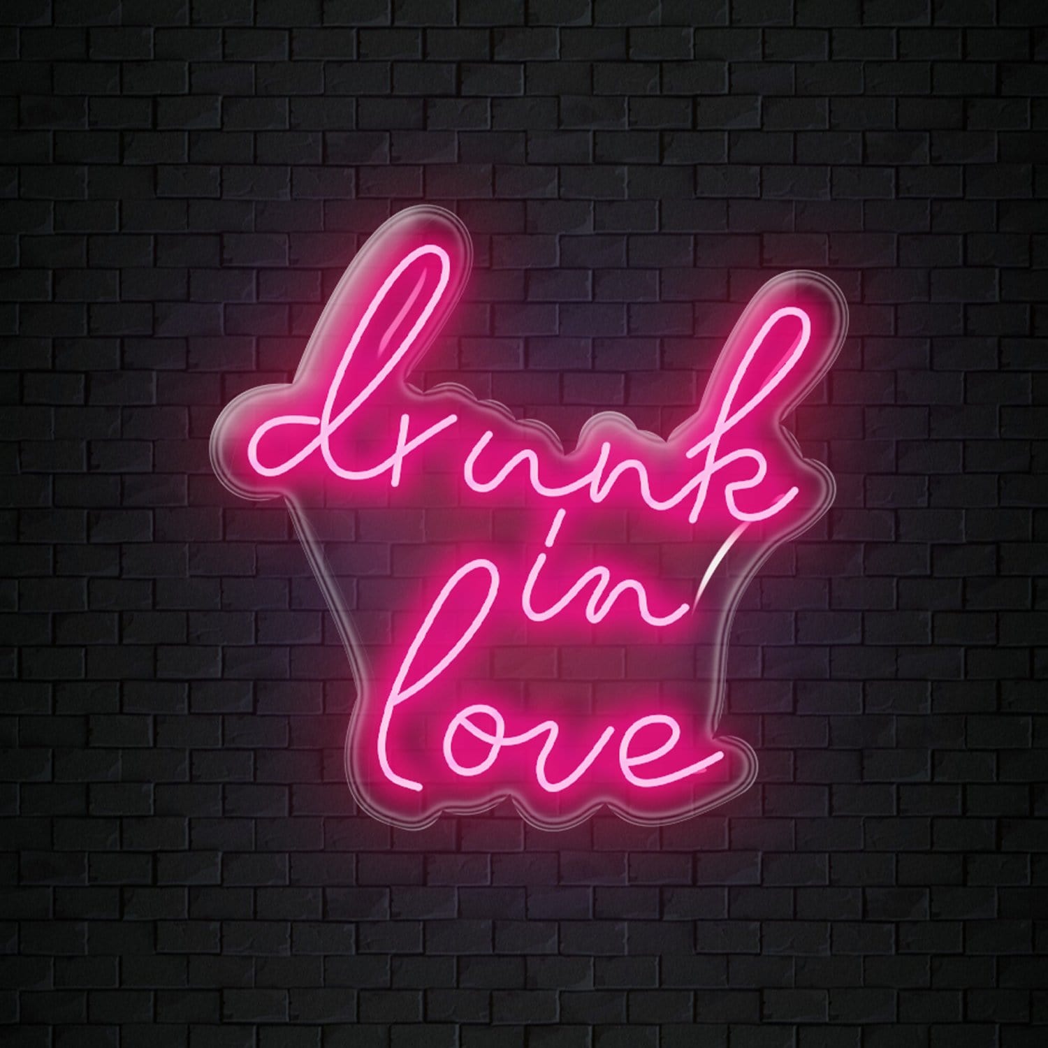 "Drunk in Love " LED Neon Sign Schriftzug - NEONEVERGLOW