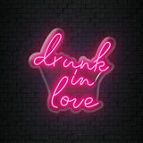 "Drunk in Love " LED Neon Sign Schriftzug - NEONEVERGLOW