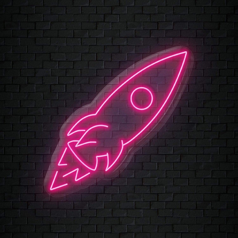 "Rakete" Neonschild Sign - NEONEVERGLOW