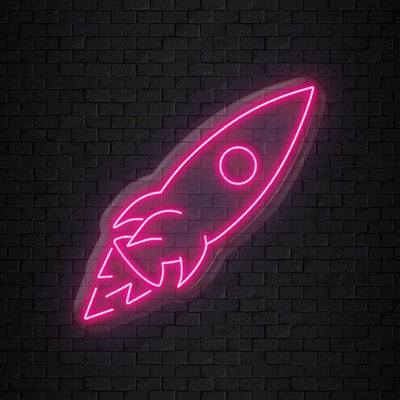 "Rakete" Neonschild Sign - NEONEVERGLOW