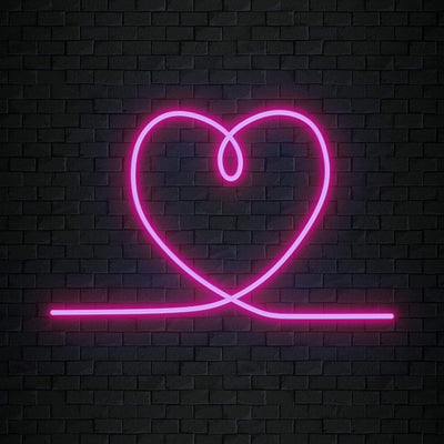 "Herz Heart" Neonschild Sign Schriftzug - NEONEVERGLOW