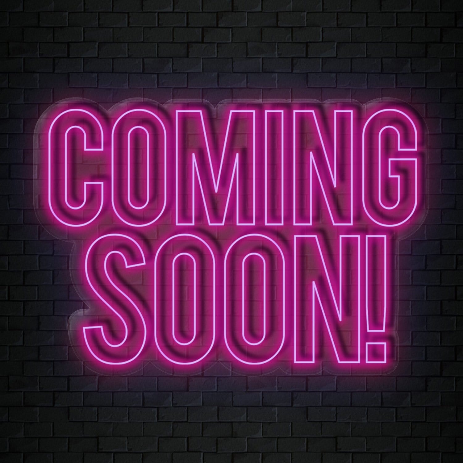 "Coming Soon" LED Neon Sign Schriftzug - NEONEVERGLOW