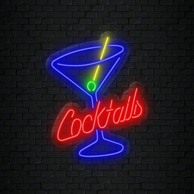 "Cocktail" Neonschild Sign Schriftzug - NEONEVERGLOW