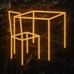 " Stuhl" LED Neonschild - NEONEVERGLOW