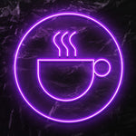 " Kaffee Cappucino" LED Neonschild - NEONEVERGLOW