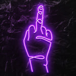 " Finger" LED Neonschild - NEONEVERGLOW