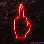 " Woman Finger" LED Neonschild - NEONEVERGLOW