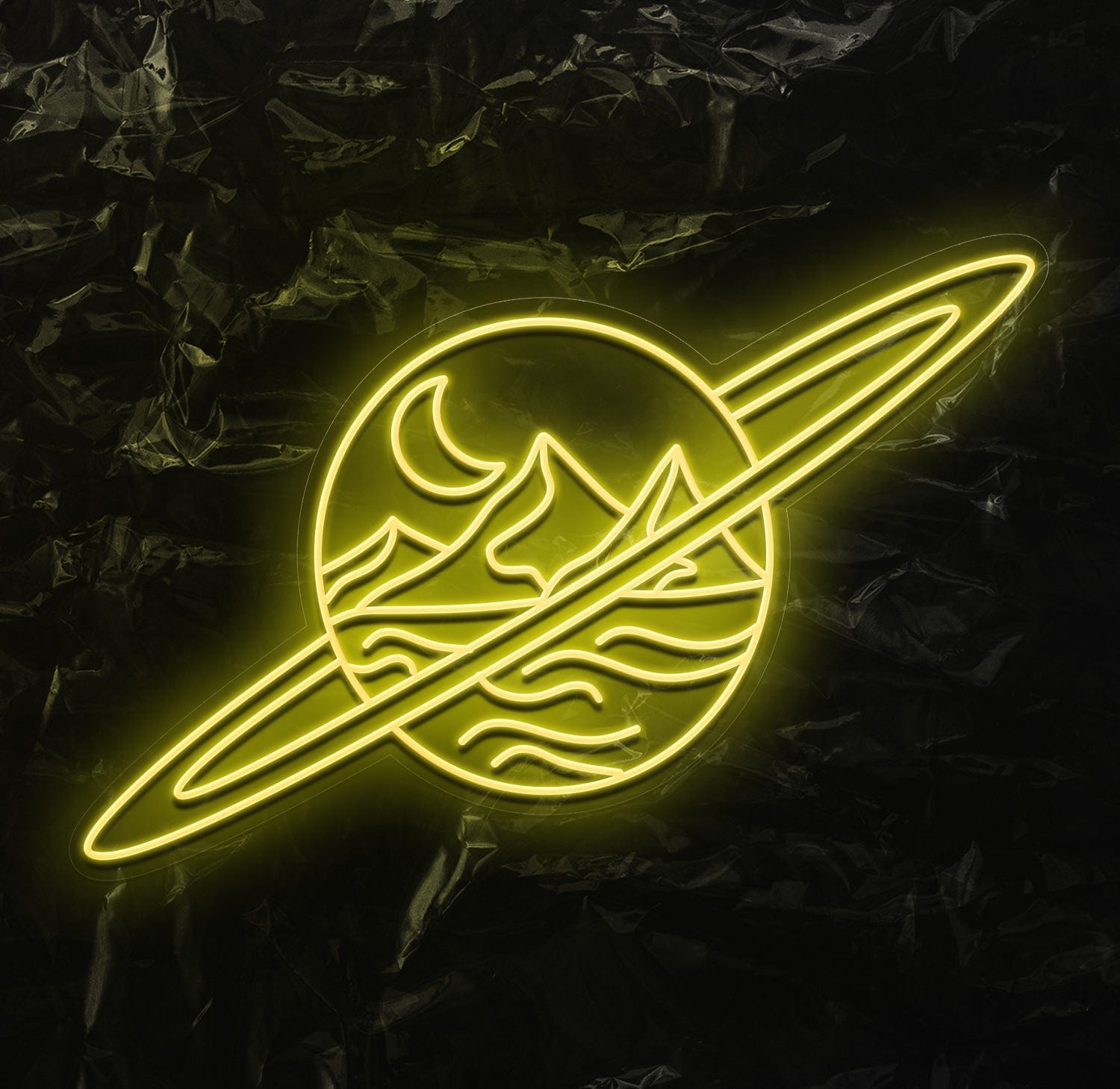 " Welt" LED Neonschild - NEONEVERGLOW