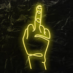 " Finger" LED Neonschild - NEONEVERGLOW