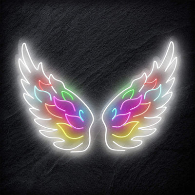 "Mehrfarbige Flügel" Neonschild - NEONEVERGLOW