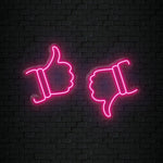 "Like Dislike" LED Neonschild Sign Schriftzug - NEONEVERGLOW