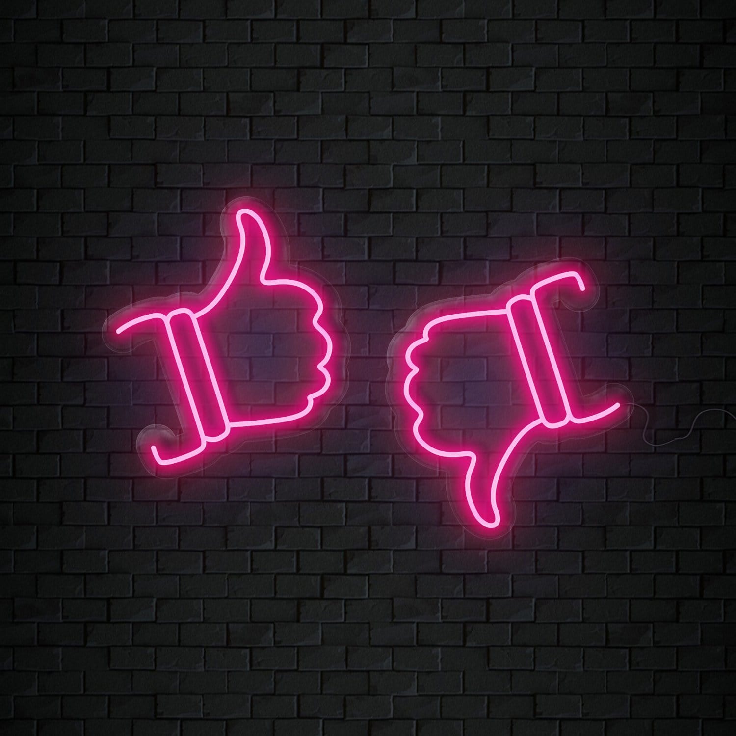 "Like Dislike" LED Neonschild Sign Schriftzug - NEONEVERGLOW