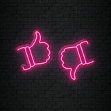 "Like Dislike" LED Neonschild Sign Schriftzug - NEONEVERGLOW