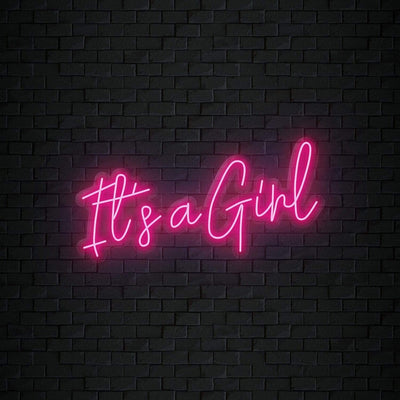 It´s a Girl Neonschild Sign Schriftzug - NEONEVERGLOW