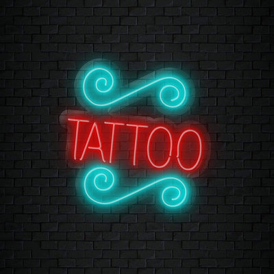 "Tattoo" Neonschild Sign Schriftzug - NEONEVERGLOW