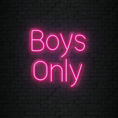 "Boys Only" Neon Sign Schriftzug - NEONEVERGLOW