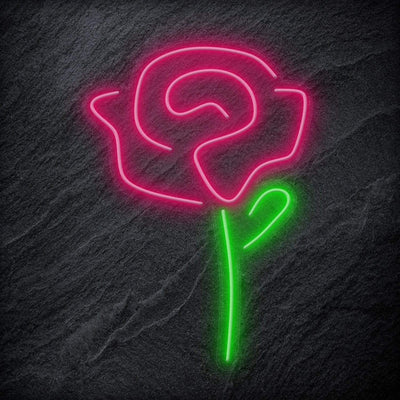 " Rose " Neonschild Sign - NEONEVERGLOW